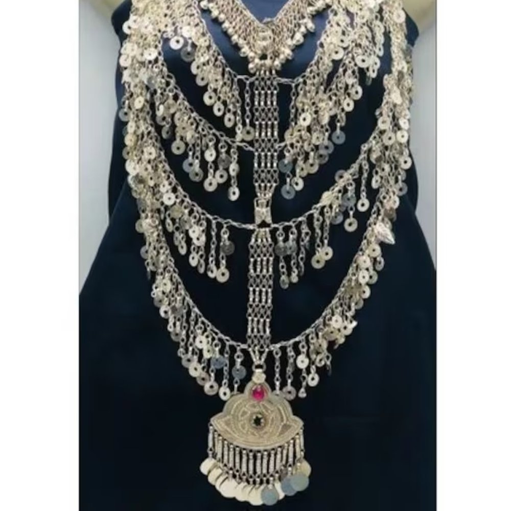 Multilayers Gypsy Nomadic Oversized Bib Necklace,… - image 8